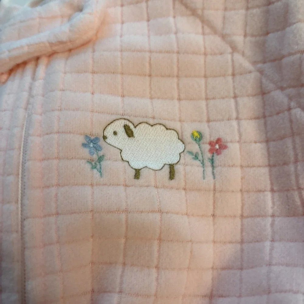 Carter's Long Sleeve Pink Fleece Sleep Sack Lamb Baby Girls One Size Up To 21 lb